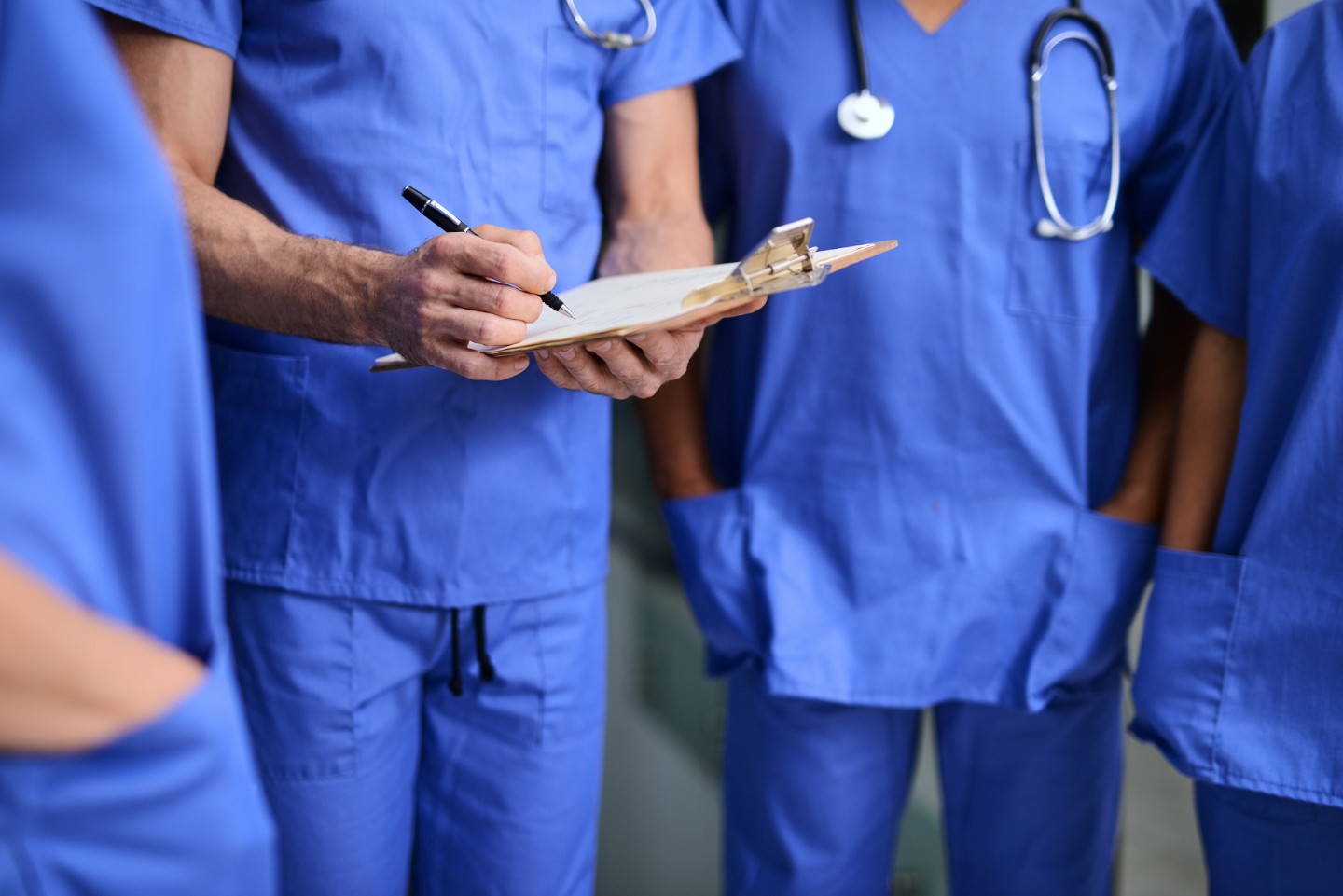 group of nurses meeting